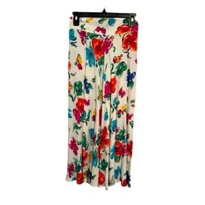 CAROLE LITTLE FLORAL MIDI SKIRT